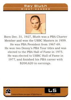 2008 Rittenhouse PBA - Legends #L5 Ray Bluth Back
